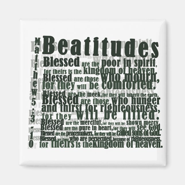 BEATITUDES MAGNET (Front)