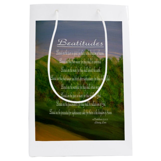 Beatitudes Medium Gift Bag (Front)