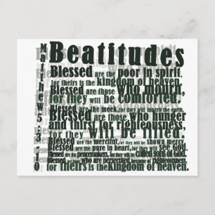 BEATITUDES POSTCARD