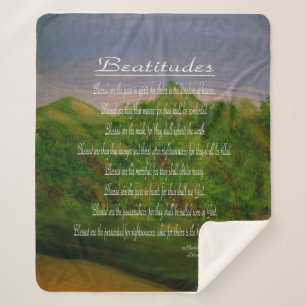 Beatitudes Sherpa Blanket