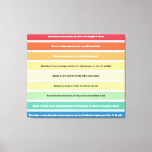 Beatitudes Stretched Canvas Print