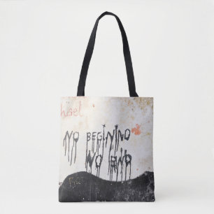 Beatles ashram tote bag