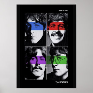 beatles, classic rock, vintage band, british music poster