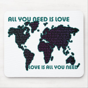 Beatles World All You Need Is Love Mouse Mat