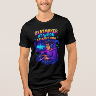 “Beatmaker at Work – Creative Flow T-Shirt” Tri-Blend Shirt