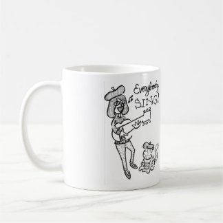 Beatnik Chick and Eddie Coffee Mug