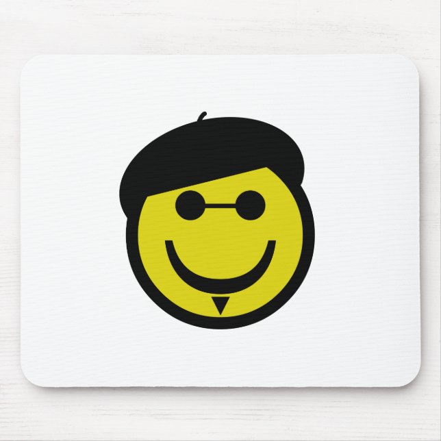 Beatnik Smiley Mouse Mat (Front)