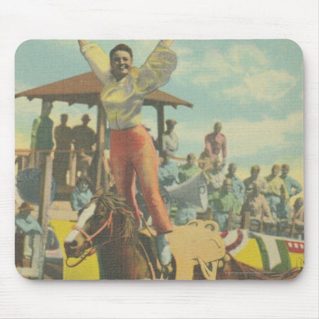 Beatrice Cooper doing a Roman Stand. Mouse Mat (Front)