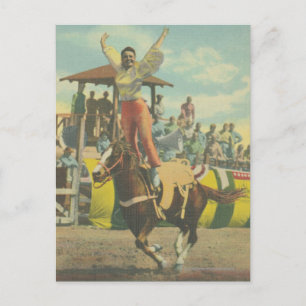 Beatrice Cooper doing a Roman Stand. Postcard