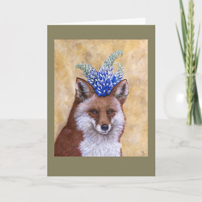 Beatrice the fox card (Front)