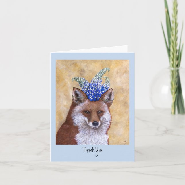 Beatrice the Fox thank you card (Front)