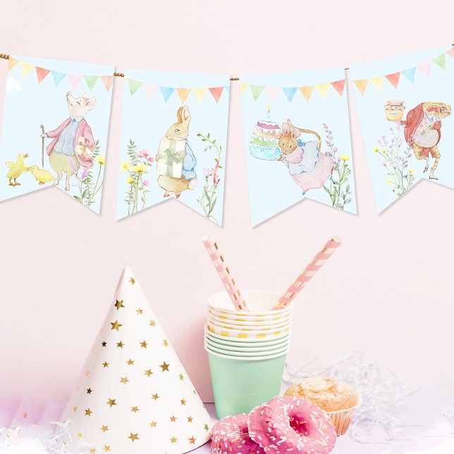 Beatrix Peter the Rabbit Baby Shower Bunting (Creator Uploaded)