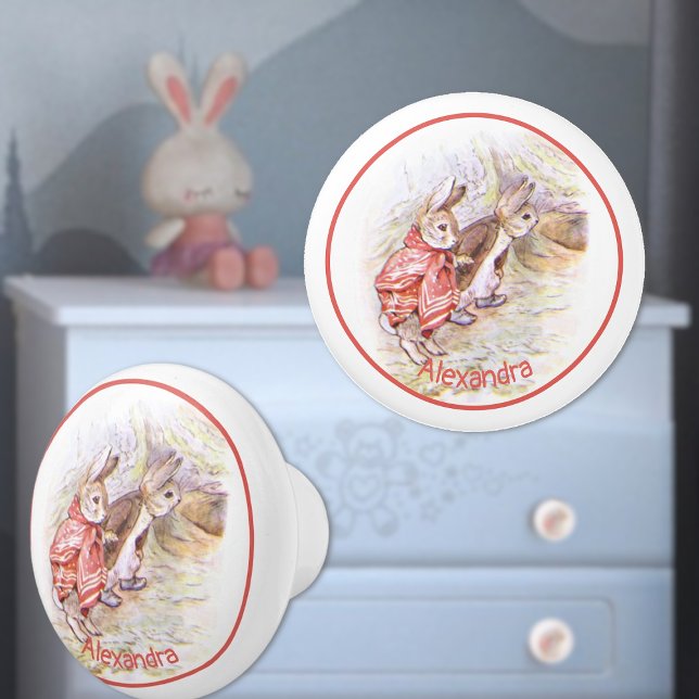 Beatrix Potter Bunnies Ceramic Knob (Creator Uploaded)