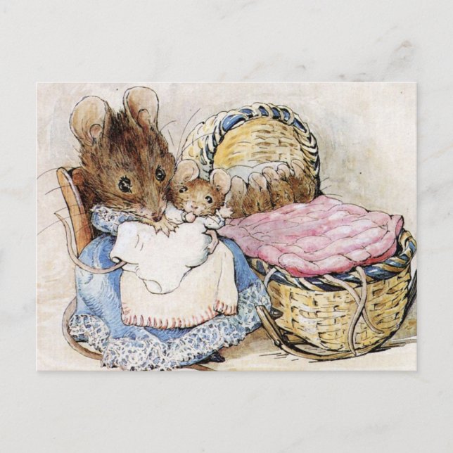 Beatrix Potter,  Children's Story Books, Custom Postcard (Front)