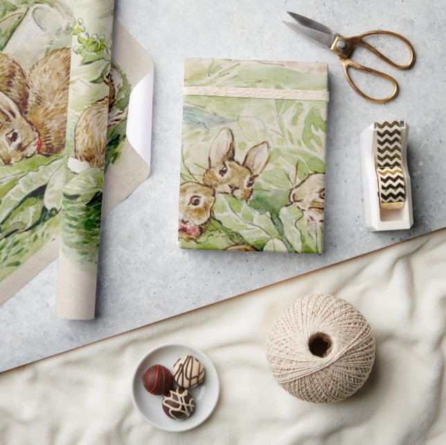 Beatrix Potter Cute Bunny Wrapping Paper (Crafts)