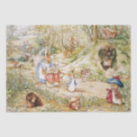 Beatrix Potter Cute Peter the Rabbit and Friends Tissue Paper<br><div class="desc">These favourite characters of Beatrix Potter stories are a favourite for little ones. This image features English garden greenery amidst a forest setting with many of Peter's friends and neighbours. Benjamin Bunny,  Squirrel Nutkin,  Flopsy Mopsy,  and Cottontail and many others will make your gift truly special!</div>