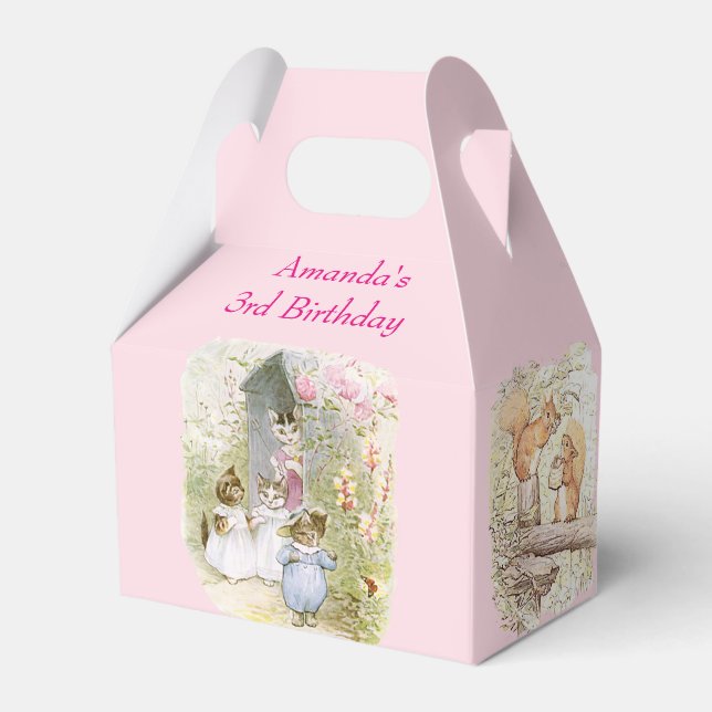 Beatrix Potter Jemima Puddle Duck Miss Moppet Favour Box (Front Side)
