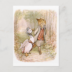 Beatrix Potter, Jemima Puddle Duck, Mr. Tod Postcard