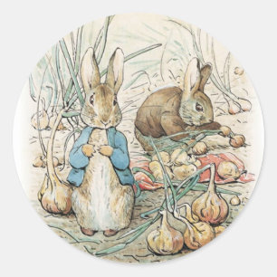 Beatrix Potter Peter Rabbit And Benjamin Bunny Classic Round Sticker