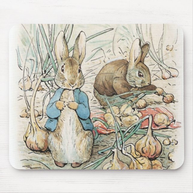 Beatrix Potter Peter Rabbit And Benjamin Bunny Mouse Mat (Front)