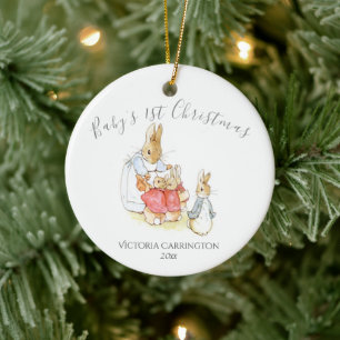 Beatrix Potter Peter Rabbit Baby’s 1st Christmas Ceramic Tree Decoration