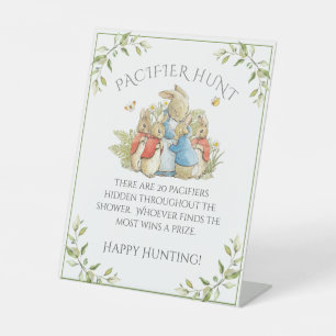 Beatrix Potter Peter Rabbit Baby Shower Pedestal Sign