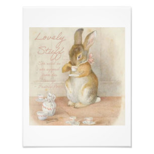 Beatrix Potter Peter Rabbit Bunny's Tea Party Photo Print