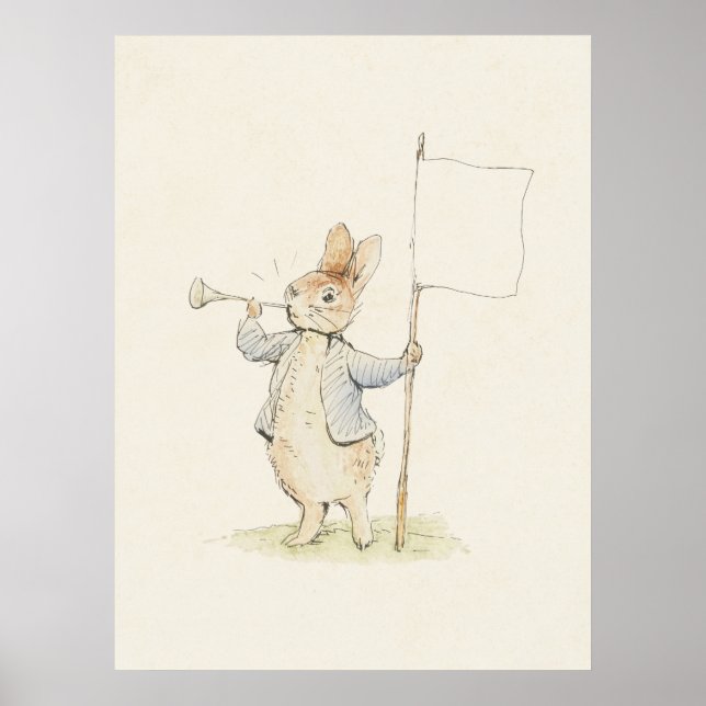 Beatrix Potter Peter Rabbit Vintage Bunny Print (Front)
