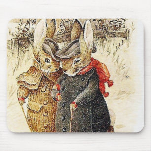 Beatrix Potter - Peter Rabbit Winter Walk Mouse Mat