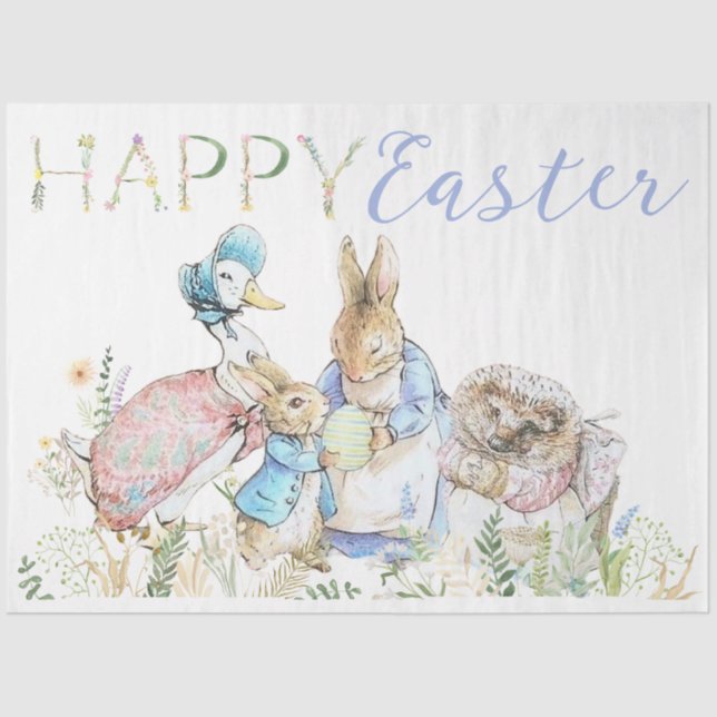 Beatrix Potter Peter the Rabbit Easter Tissue  Tissue Paper (Front)