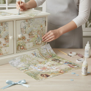 Beatrix Potter Peter the Rabbit Friends in Garden Tissue Paper