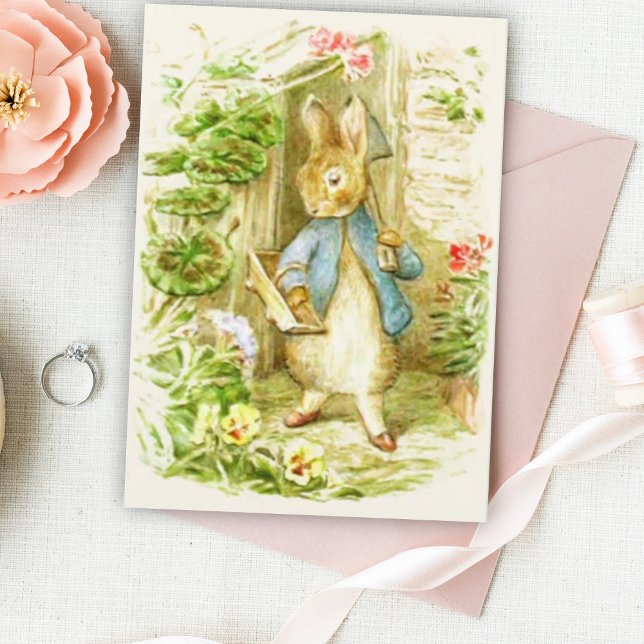 Beatrix Potter Peter the Rabbit In the Garden Card (Creator Uploaded)