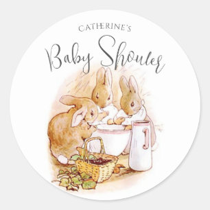 Beatrix Potter Pink Personalised Classic Round Sticker