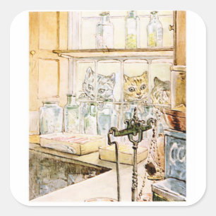 Beatrix Potter Square Sticker