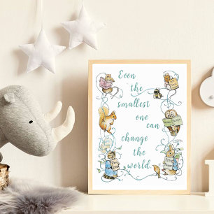 Beatrix Potter The smallest can change the world Poster
