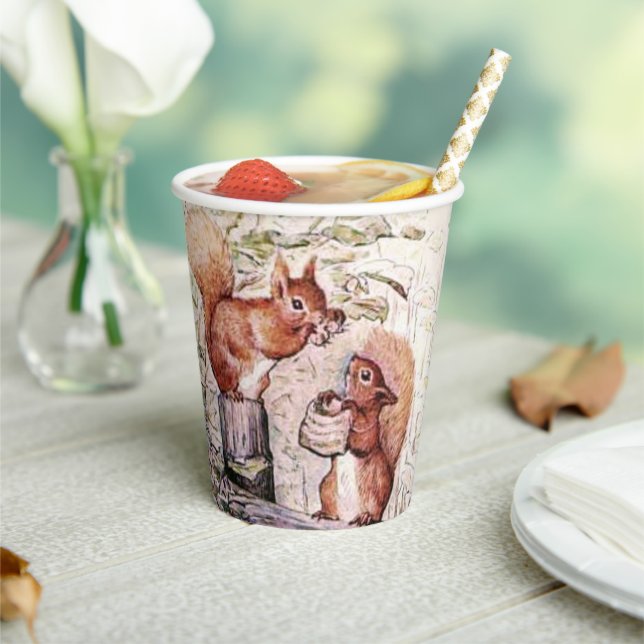 Beatrix Potter The Tale of Squirrel Nutkin Paper Cups (Insitu)