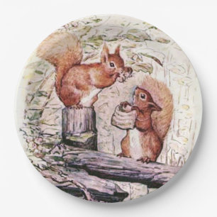 Beatrix Potter The Tale of Squirrel Nutkin Paper Plate