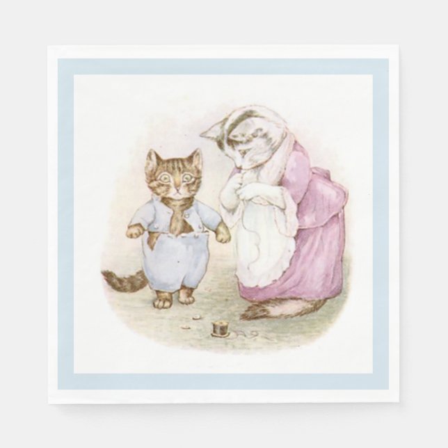 Beatrix Potter, Tom Kitten, Custom Napkin (Front)