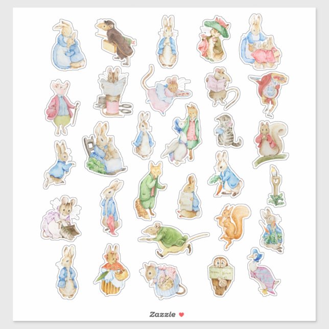 Beatrix Pottter Peter Rabbit and Friends (Sheet)