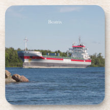 Beatrix set of 6 plastic coasters