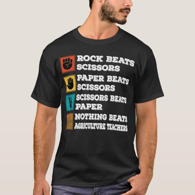 Beats Agriculture Teacher  Agricultural Science T-Shirt (Front)