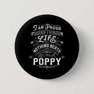 Beats Being A Poppy Grandpa Fathers Day Men 6 Cm Round Badge