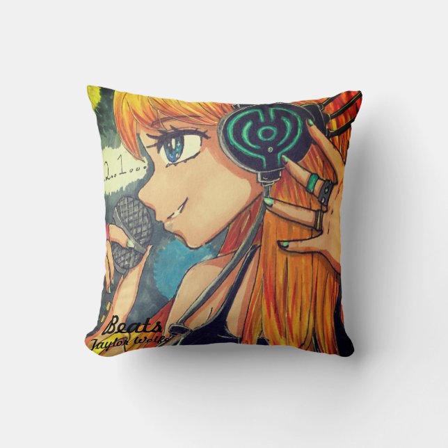 Beats by Taylor Wolfe Cushion (Front)