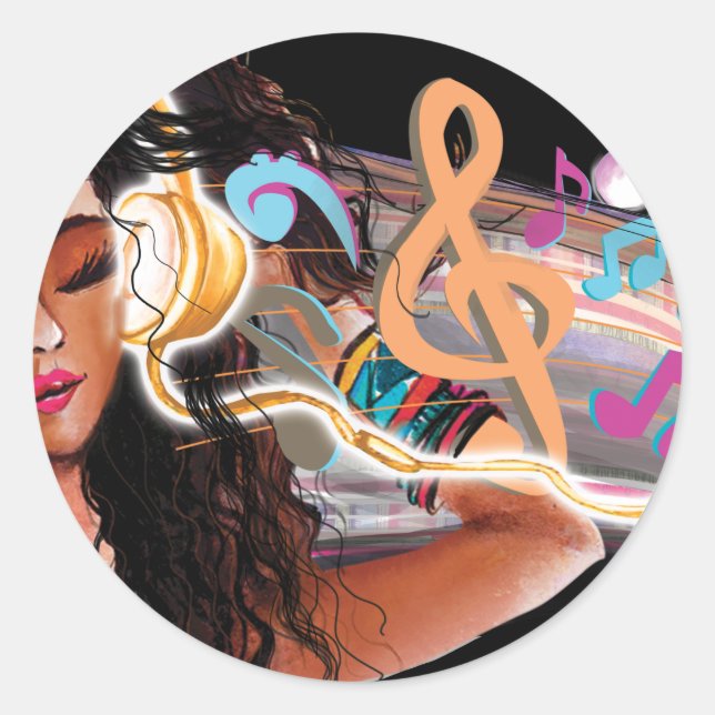 Beats Classic Round Sticker (Front)