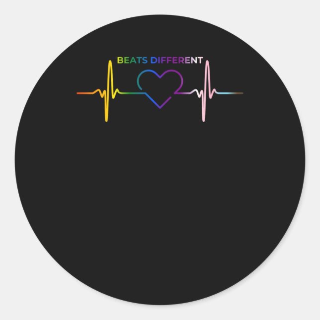 Beats Different1  Classic Round Sticker (Front)