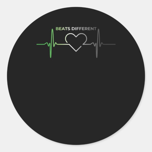 Beats Different3  Classic Round Sticker (Front)