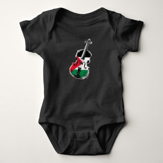 BEATS FOR PALESTINE BABY BODYSUIT (Front)