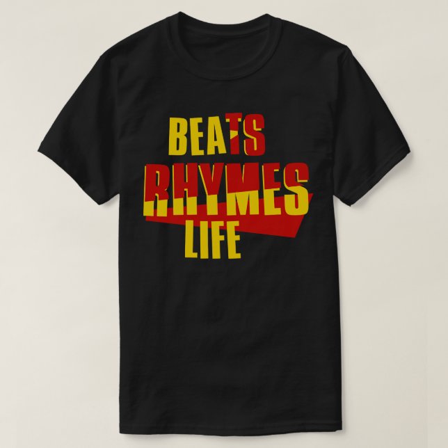 Beats Rhymes Life T-Shirt (Design Front)