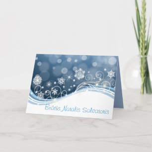 Beatus Natalis Salvatoris-Holiday Card