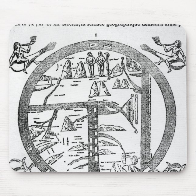 Beatus of Turin mappamundi Mouse Mat (Front)